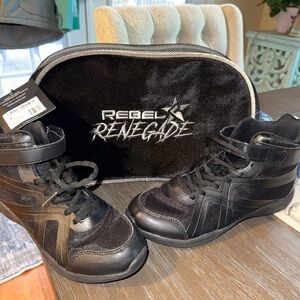Rebel Renegade Black High-Top Dance Sneakers Cheerleading shoes